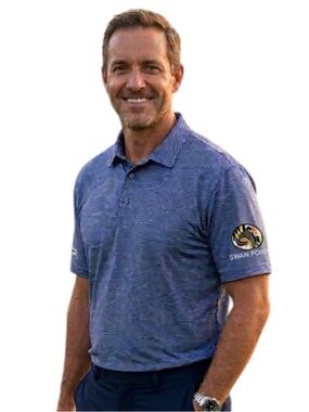 Cutter & Buck Mens XXL Blue Heather Wave DryTec Performance Golf Polo Shirt